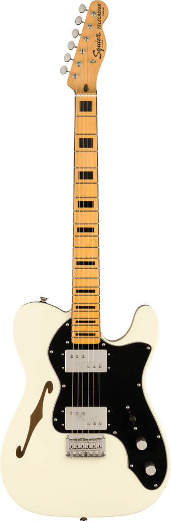 Squier Classic Vibe 70's Thinline Telecaster Guitar in White