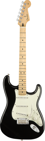 Fender Player Stratocaster Electric Guitar in Black with Maple Neck