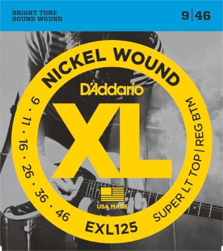 D'addario EXL125 Electric Guitar Strings 9-46