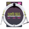 Ernie Ball Ultrflex 10ft Guitar Cable Straight - Angle Jack in White - P06049