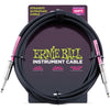 Ernie Ball Black Guitar Cable 10ft Long - P06048
