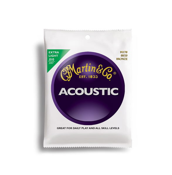 Martin M170 80/20 Bronze Acoustic Guitar Strings 10-47