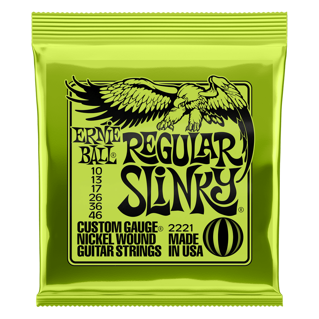 Ernie Ball Regular Slinky Electric Guitar Strings 2221 Nickel Plated Steel