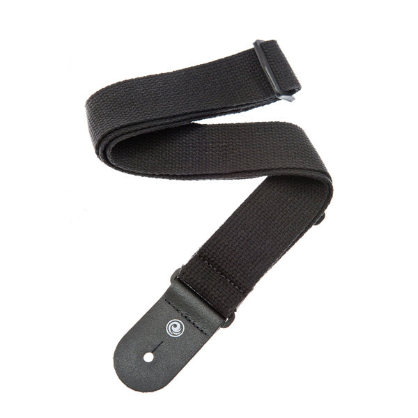 D'Addario Black Cotton Guitar Strap -50CT00