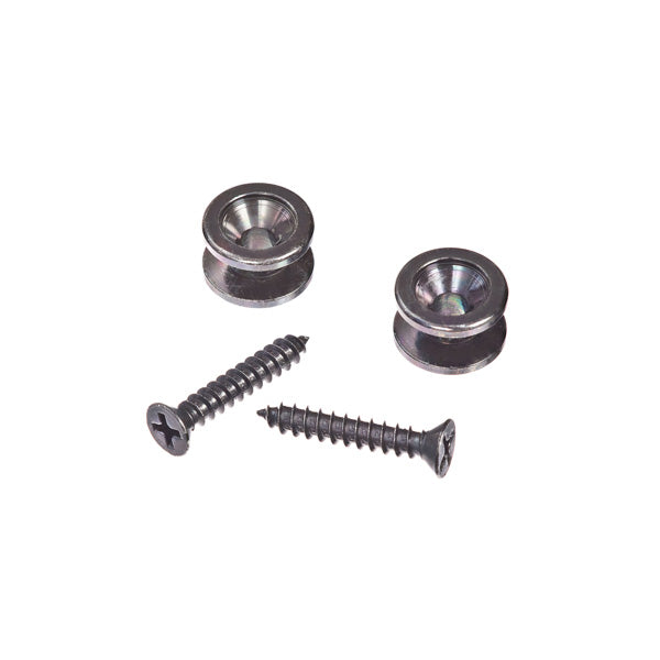 planet waves chrome strap buttons PWEP202