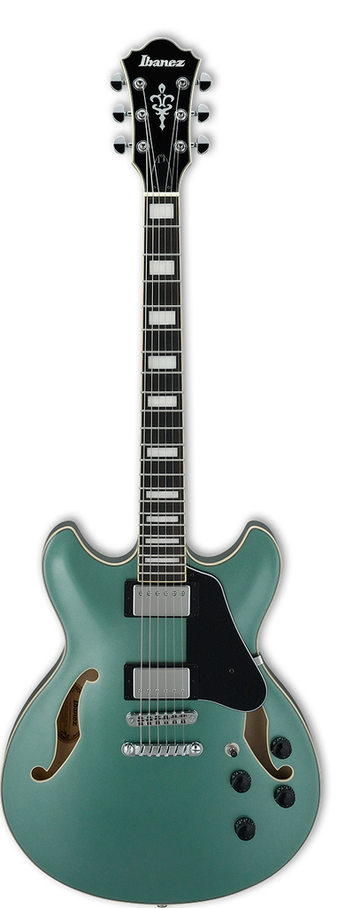 Ibanez AS73 OLM Artcore Hollow Body Guitar in Olive Metallic
