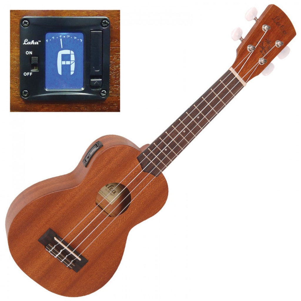Laka VUS50 Soprano Ukulele with Onboard Tuner