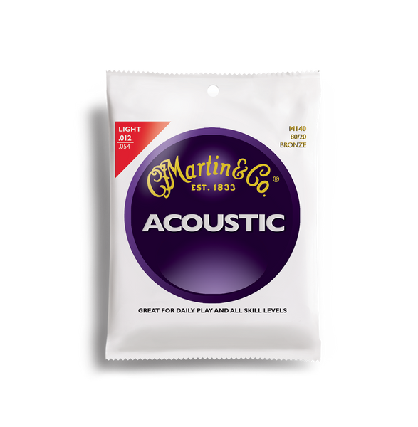 Martin M140 Acoustic Guitar String set gauge 12-54
