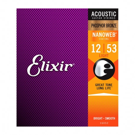 Elixir 12-53 Acoustic Guitar Strings 